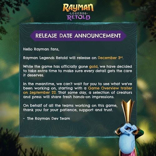 تأخیر Rayman retold